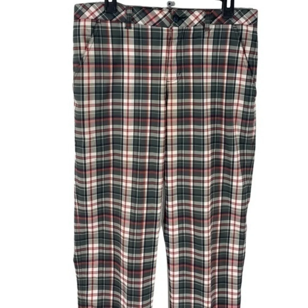 AUR Active gray red plaid Chino golf pants 32